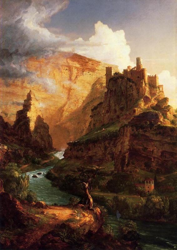Thomas Cole Valley of the Vaucluse Germany oil painting art